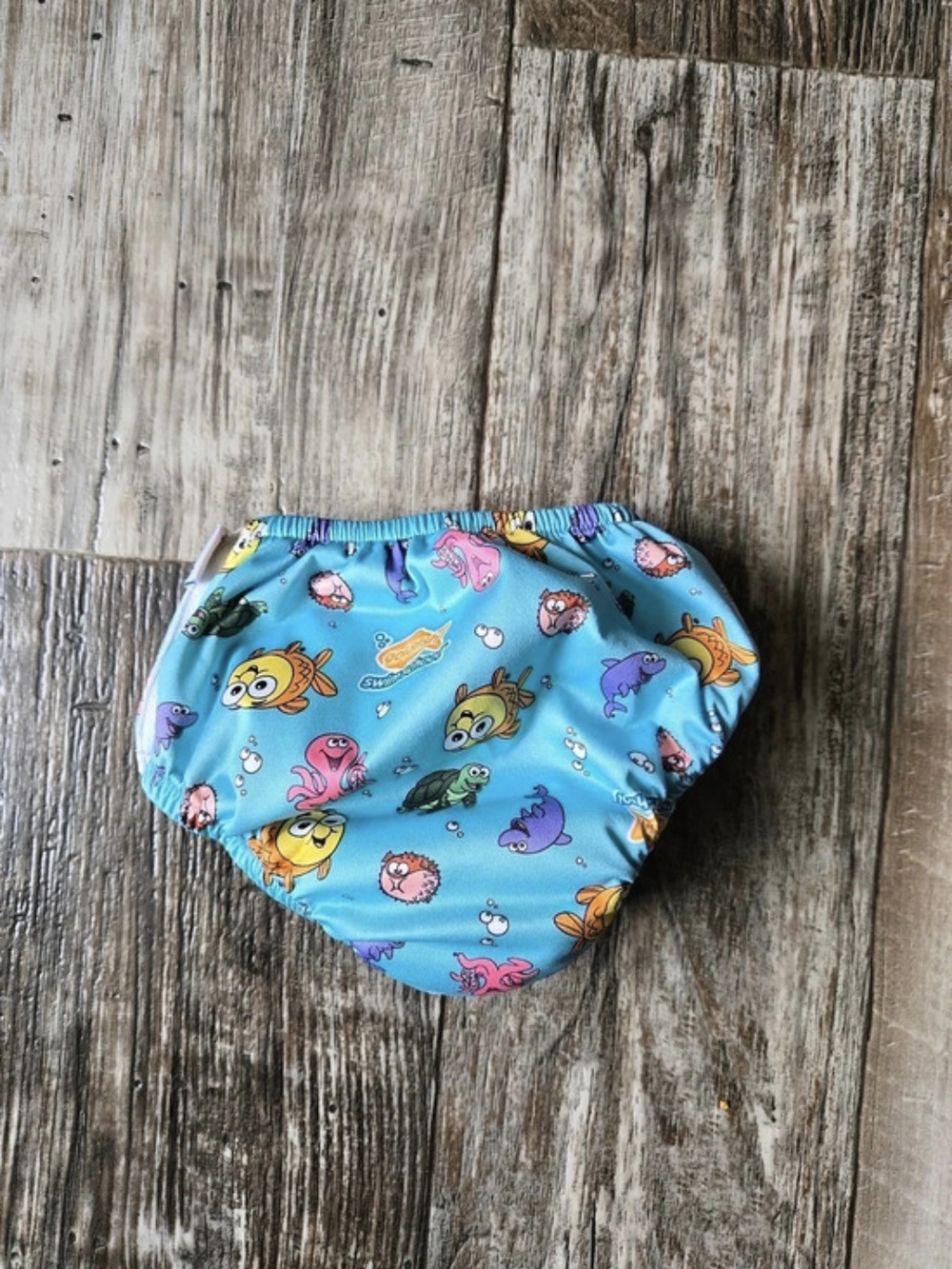 green sprouts Eco Snap Swim Diaper Blue & Orange 10-18 lbs NWT
